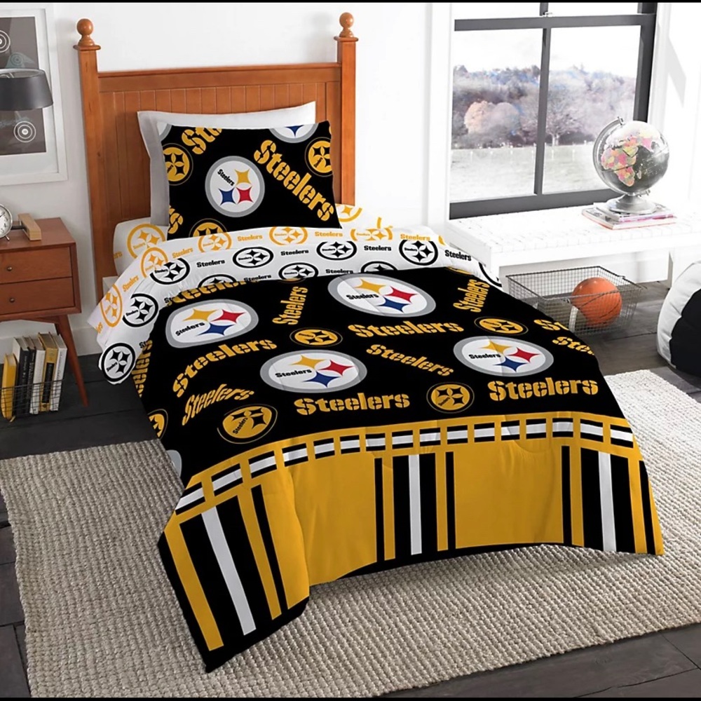 Pittsburgh Steelers NFL Twin Bedding Set